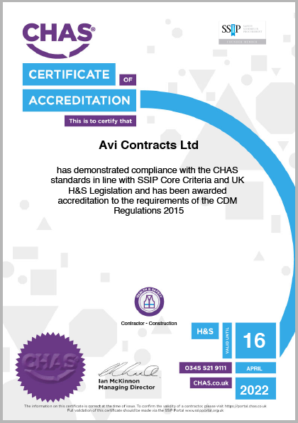 CHAS | Avi Contracts Ltd CHAS | Avi Contracts Ltd