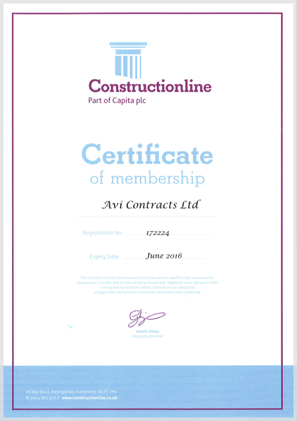 Construction Line | Avi Contracts Ltd Construction Line | Avi Contracts Ltd
